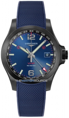 Buy this new Longines Conquest V.H.P. GMT 41mm L3.718.2.96.9 mens watch for the discount price of &pound;1,215.00. UK Retailer.
