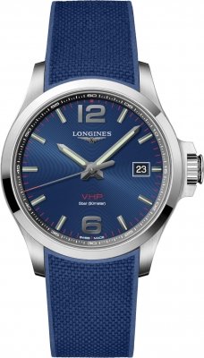 Buy this new Longines Conquest V.H.P. 43mm L3.726.4.96.9 mens watch for the discount price of £756.80. UK Retailer.