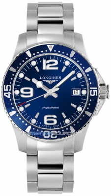 Buy this new Longines HydroConquest Quartz 39mm L3.730.4.96.6 mens watch for the discount price of £935.00. UK Retailer.