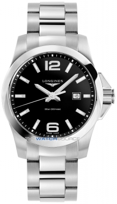 Buy this new Longines Conquest Quartz 43mm L3.760.4.56.6 mens watch for the discount price of £765.00. UK Retailer.