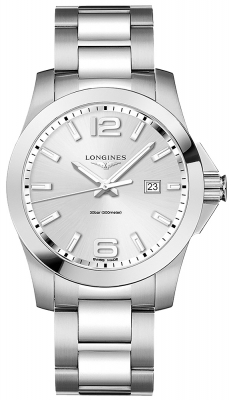 Buy this new Longines Conquest Quartz 43mm L3.760.4.76.6 mens watch for the discount price of £810.00. UK Retailer.