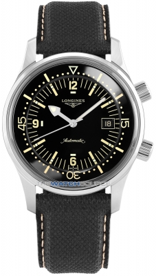 Buy this new Longines Legend Diver Automatic 42mm L3.774.4.50.0 mens watch for the discount price of £2,100.00. UK Retailer.