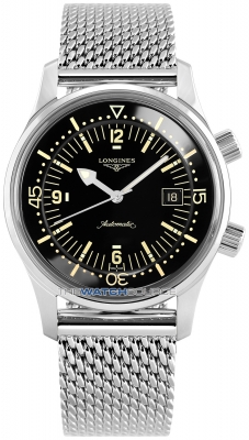 Buy this new Longines Legend Diver Automatic 42mm L3.774.4.50.6 mens watch for the discount price of £2,115.00. UK Retailer.