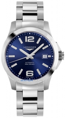 Buy this new Longines Conquest Automatic 39mm L3.776.4.99.6 mens watch for the discount price of £1,187.50. UK Retailer.