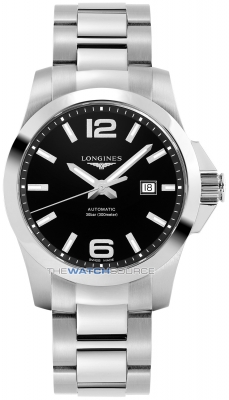 Buy this new Longines Conquest Automatic 43mm L3.778.4.58.6 mens watch for the discount price of £882.00. UK Retailer.