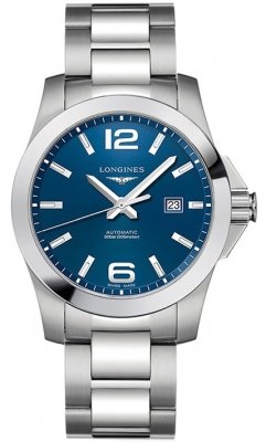 Buy this new Longines Conquest Automatic 43mm L3.778.4.96.6 mens watch for the discount price of £1,200.00. UK Retailer.