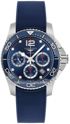 Buy this new Longines HydroConquest Automatic Chronograph 41mm L3.783.4.96.9 mens watch for the discount price of £2,200.00. UK Retailer.