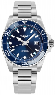 Buy this new Longines HydroConquest GMT 41mm L3.790.4.96.6 mens watch for the discount price of £2,500.00. UK Retailer.