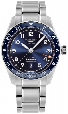 Buy this new Longines Spirit Zulu Time 42mm L3.812.4.93.6 mens watch for the discount price of £2,655.00. UK Retailer.