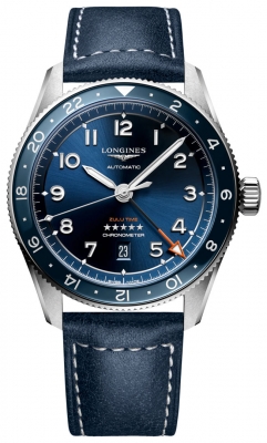 Buy this new Longines Spirit Zulu Time 42mm L3.812.4.93.2 mens watch for the discount price of £2,422.00. UK Retailer.
