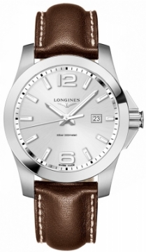 Buy this new Longines Conquest Quartz 43mm L3.760.4.76.5 mens watch for the discount price of £467.50. UK Retailer.