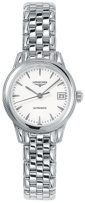 Buy this new Longines Flagship Automatic 26mm L4.274.4.12.6 ladies watch for the discount price of £1,305.00. UK Retailer.