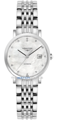 Buy this new Longines Elegant Automatic 29mm L4.310.4.87.6 ladies watch for the discount price of £1,890.00. UK Retailer.