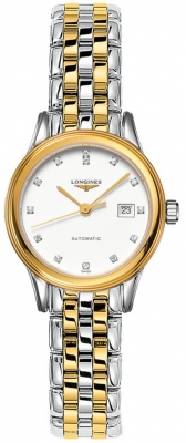 Buy this new Longines Flagship Automatic 30mm L4.374.3.27.7 ladies watch for the discount price of £1,800.00. UK Retailer.