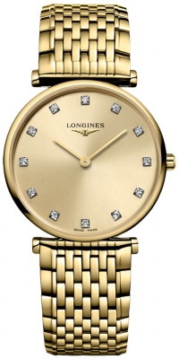 Buy this new Longines La Grande Classique Quartz 29mm L4.512.2.37.8 ladies watch for the discount price of £1,485.00. UK Retailer.