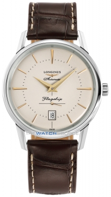 Buy this new Longines Flagship Heritage L4.795.4.78.2 mens watch for the discount price of £1,530.00. UK Retailer.