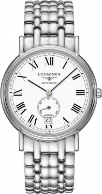 Buy this new Longines Presence Automatic 38.5mm L4.805.4.11.6 midsize watch for the discount price of £1,472.00. UK Retailer.