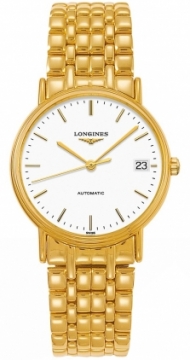 Buy this new Longines Presence Automatic 34.5mm L4.821.2.12.8 ladies watch for the discount price of £863.00. UK Retailer.