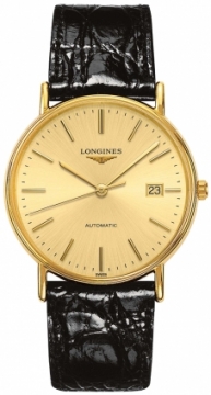 Buy this new Longines Presence Automatic 38.5mm L4.921.2.32.2 mens watch for the discount price of £972.00. UK Retailer.