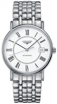 Buy this new Longines Presence Automatic 38.5mm L4.921.4.11.6 mens watch for the discount price of £1,170.00. UK Retailer.