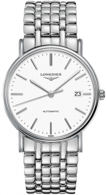 Buy this new Longines Presence Automatic 38.5mm L4.921.4.12.6 mens watch for the discount price of £1,008.00. UK Retailer.