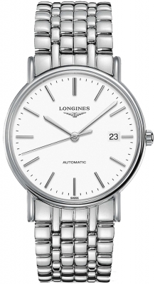 Buy this new Longines Presence Automatic 38.5mm L4.921.4.12.6 mens watch for the discount price of £1,144.00. UK Retailer.