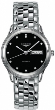 Buy this new Longines Flagship Automatic Day Date 35.6mm L4.799.4.57.6 mens watch for the discount price of £1,305.00. UK Retailer.