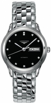 Buy this new Longines Flagship Automatic Day Date 35.6mm L4.799.4.57.6 mens watch for the discount price of &pound;1,305.00. UK Retailer.