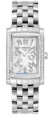 Buy this new Longines DolceVita Quartz 25mm L5.502.0.97.6 ladies watch for the discount price of £2,816.00. UK Retailer.