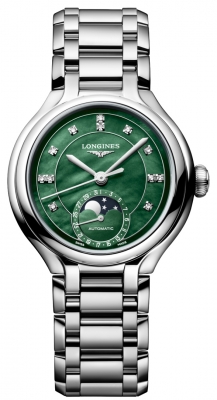 Longines PrimaLuna Moonphase Automatic 34mm L8.126.4.07.6 watch