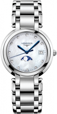 Buy this new Longines PrimaLuna Quartz 34mm L8.116.4.87.6 ladies watch for the discount price of £1,395.00. UK Retailer.