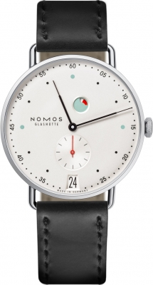 Nomos Glashutte Metro Datum Gangreserve 37mm 1101 watch