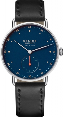 Buy this new Nomos Glashutte Metro Neomatik 35mm 1110 mens watch for the discount price of £2,988.00. UK Retailer.