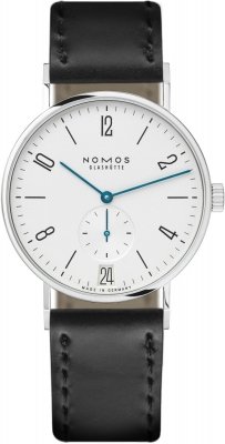 Nomos Glashutte Tangente 38 Datum 37.5mm 130 watch