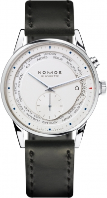 Buy this new Nomos Glashutte Zurich Weltzeit 39.9mm 805 mens watch for the discount price of £4,230.00. UK Retailer.