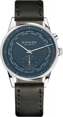 Nomos Glashutte Zurich Weltzeit 39.9mm 807 watch