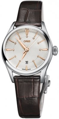 Buy this new Oris Artelier Date 28mm 01 561 7722 4031-07 5 14 65FC ladies watch for the discount price of £1,360.00. UK Retailer.