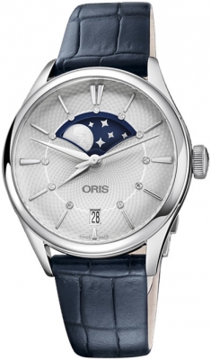 Buy this new Oris Artelier Grande Lune Date 01 763 7723 4051-07 5 18 66FC ladies watch for the discount price of £1,785.00. UK Retailer.