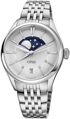 Buy this new Oris Artelier Grande Lune Date 01 763 7723 4051-07 8 18 79 ladies watch for the discount price of £1,912.00. UK Retailer.