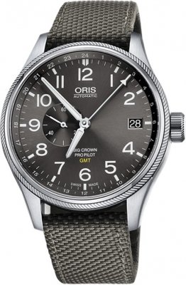 Buy this new Oris Big Crown ProPilot GMT Small Seconds 45mm 01 748 7710 4063-07 5 22 17FC mens watch for the discount price of £1,445.00. UK Retailer.