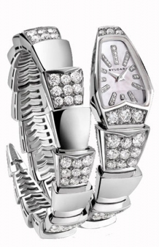 Buy this new Bulgari Serpenti Jewelery Scaglie 26mm  101787 ladies watch for the discount price of £43,560.00. UK Retailer.