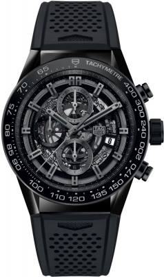 Buy this new Tag Heuer Carrera Caliber Heuer 01 Skeleton 45mm car2a91.ft6071 mens watch for the discount price of £4,377.00. UK Retailer.