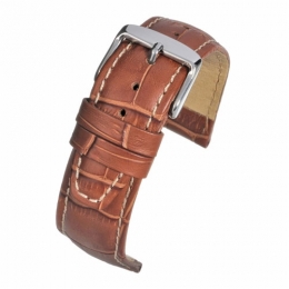 Strap 18mm TAN SUPER CROC GRAIN W/ NBUCK TSCGWNB18MM watch