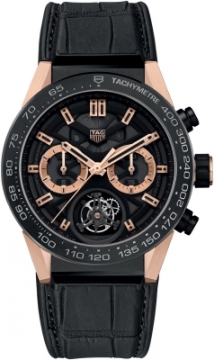 Buy this new Tag Heuer Carrera Calibre HEUER 02T Tourbillon Chronograph 45mm car5a5y.fc6377 mens watch for the discount price of £17,382.00. UK Retailer.