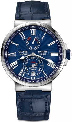 Buy this new Ulysse Nardin Marine Chronometer Annual Calendar 43mm 1133-210/e3 mens watch for the discount price of £10,455.00. UK Retailer.