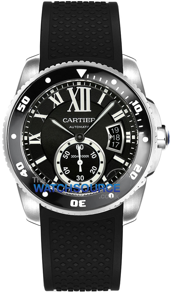 Buy this new Cartier Calibre de Cartier Diver w7100056 mens watch for ...
