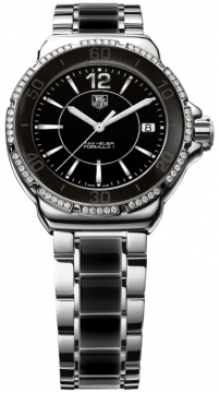 Buy this new Tag Heuer Formula 1 Quartz 37mm wah1212.ba0859 ladies watch for the discount price of £1,615.00. UK Retailer.