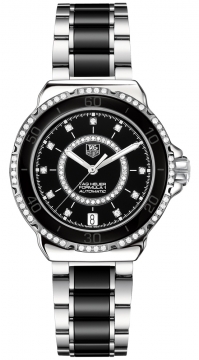 Buy this new Tag Heuer Formula 1 Automatic 37mm WAU2212.BA0859 ladies watch for the discount price of £2,747.00. UK Retailer.