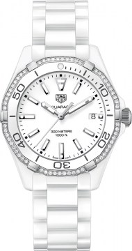 Buy this new Tag Heuer Aquaracer Quartz Ladies 35mm way1396.bh0717 ladies watch for the discount price of £2,880.00. UK Retailer.