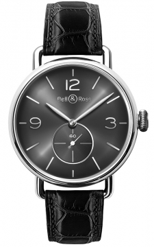 Buy this new Bell & Ross Vintage WW1 WW1 Argentium Ruthenium mens watch for the discount price of £3,330.00. UK Retailer.